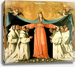 Постер Зурбаран Франсиско Virgin of the Misericordia Sheltering the Carthusians, c.1629 Постер Зурбаран Франсиско Virgin of the Misericordia Sheltering the Carthusians, c.1629