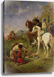 Постер Фроментин Евген A Falcon Hunt in Algeria: The Quarry, before 1863 Постер Фроментин Евген A Falcon Hunt in Algeria: The Quarry, before 1863