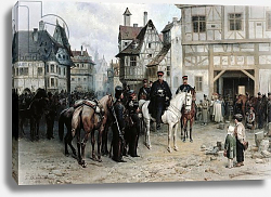 Постер Виллевальде Богдан General Blucher with the Cossacks in Bautzen, 1885 Постер Виллевальде Богдан General Blucher with the Cossacks in Bautzen, 1885