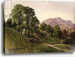 Постер Гурлитт Луи Landscape in Upper Bavaria, 1836 Постер Гурлитт Луи Landscape in Upper Bavaria, 1836