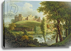 Постер Скотт Самуэль Ludlow Castle with Dinham Weir, from the South-West, c.1765-69 Постер Скотт Самуэль Ludlow Castle with Dinham Weir, from the South-West, c.1765-69