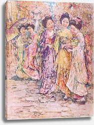 Постер Орнел Эдвард The promenade, Kyoto, illustration from My Magazine, 1925 Постер Орнел Эдвард The promenade, Kyoto, illustration from My Magazine, 1925