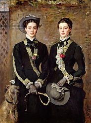 Постер Милле Джон Эверетт The Twins, Portrait of Kate Edith and Grace Maud Hoare, 1876 Постер Милле Джон Эверетт The Twins, Portrait of Kate Edith and Grace Maud Hoare, 1876