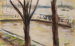 Постер Либерман Макс Landing-stage at the Uhlenhorster Fahrhaus in Autumn, 1909 Постер Либерман Макс Landing-stage at the Uhlenhorster Fahrhaus in Autumn, 1909