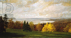 Постер Кропси Джаспер View of the Hudson near Hastings, 1895 Постер Кропси Джаспер View of the Hudson near Hastings, 1895