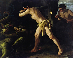 Постер Зурбаран Франсиско Hercules Fighting with the Lernaean Hydra, c.1634 Постер Зурбаран Франсиско Hercules Fighting with the Lernaean Hydra, c.1634
