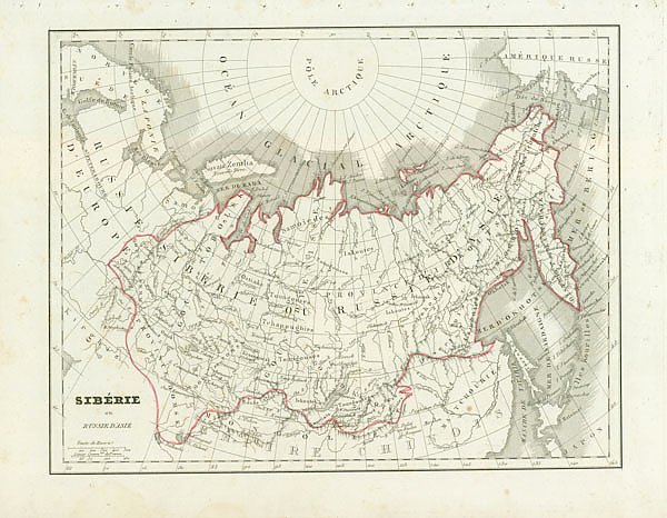 Карта: Сибирь (азиатская часть России) 1