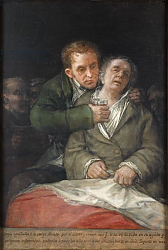 Постер Гойя Франсиско (Francisco de Goya) Self-Portrait with Dr. Arrieta, 1820 Постер Гойя Франсиско (Francisco de Goya) Self-Portrait with Dr. Arrieta, 1820