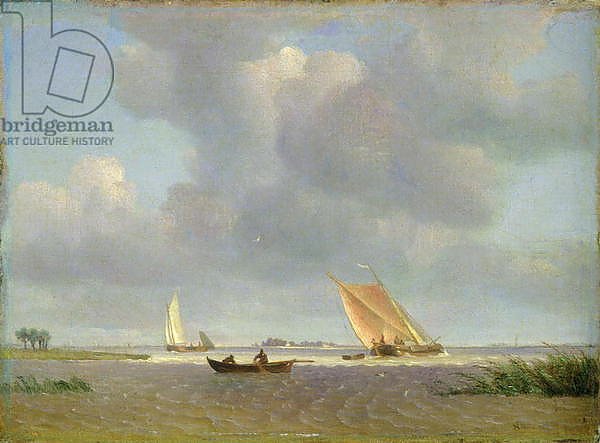 A fresh breeze on the Elbe, c.1830