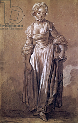 Постер Грёз Жан-Батист Standing Young Girl, study for 'The Village Agreement' Постер Грёз Жан-Батист Standing Young Girl, study for 'The Village Agreement'