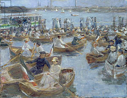 Постер Либерман Макс Evening at the Uhlenhorster Fahrhaus, 1910 Постер Либерман Макс Evening at the Uhlenhorster Fahrhaus, 1910