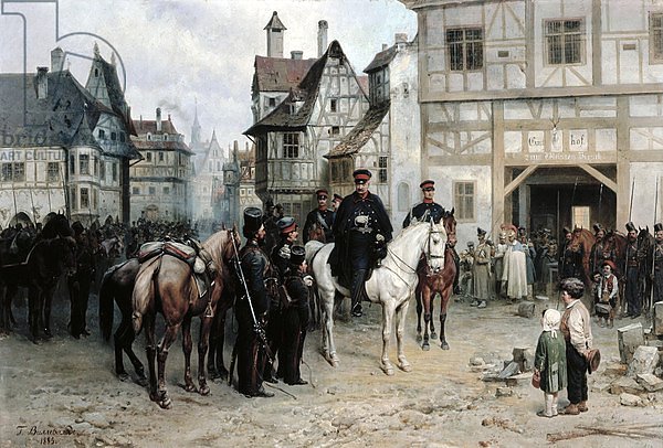 General Blucher with the Cossacks in Bautzen, 1885