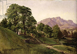 Постер Гурлитт Луи Landscape in Upper Bavaria, 1836 Постер Гурлитт Луи Landscape in Upper Bavaria, 1836