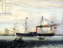Постер Лэйн Фитц The Britannia Entering Boston Harbour, 1848 Постер Лэйн Фитц The Britannia Entering Boston Harbour, 1848
