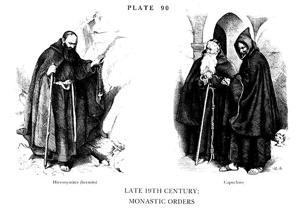 Fin du XIXè Siècle, Habits des Ordres Monastiques, Late 19Th Century, Monastic Orders 2