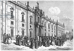 Постер Доре Гюстав The tobacco factory at Seville, engraved by Charles Laplante Постер Доре Гюстав The tobacco factory at Seville, engraved by Charles Laplante