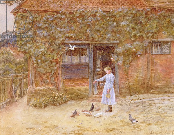 A cottage at Shere, c.1875