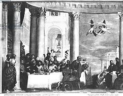 Постер Веронезе Паоло The Meal at the House of Simon the Pharisee, detail of the left hand side, 1570 Постер Веронезе Паоло The Meal at the House of Simon the Pharisee, detail of the left hand side, 1570