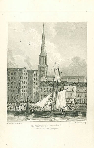 St. George's Church, from thr Docks Liverpool 1