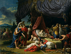 Постер Лагрене Жан-Жак The Death of the Wife of Darius III 1785 Постер Лагрене Жан-Жак The Death of the Wife of Darius III 1785