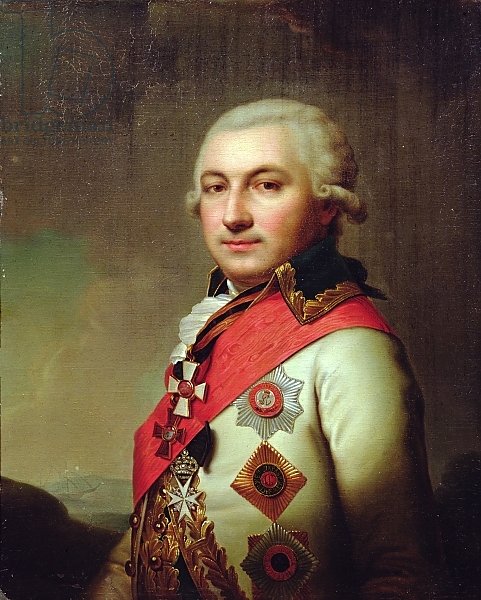 Постер Школа: Русская 18в. Portrait of Admiral Jose de Ribas, after 1796