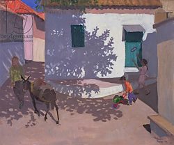 Постер Макара Эндрю (совр) Green Door and Shadows, Lesbos, 1996 Постер Макара Эндрю (совр) Green Door and Shadows, Lesbos, 1996