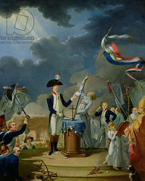 The Oath of Lafayette at the Festival of the Federation, 14th July 1790, 1791