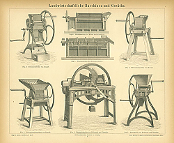 Постер Landwirtschaftliche Maschinen und Gerathe (сельскохозяйственные машины) 1