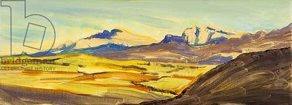 Skye landscape, Quaraing study, 2016,