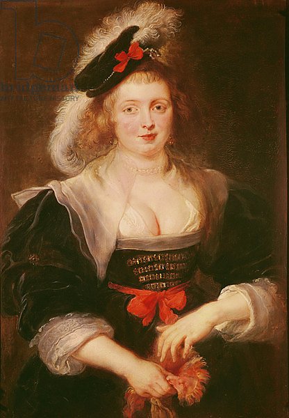 Portrait of Helene Fourment with gloves, c.1632