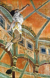 Постер Дега Эдгар (Edgar Degas) Miss La la at the Cirque Fernando, 1879 Постер Дега Эдгар (Edgar Degas) Miss La la at the Cirque Fernando, 1879