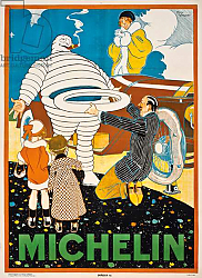 Постер Винсент Рене Advertising poster for Michelin, c. 1925 Постер Винсент Рене Advertising poster for Michelin, c. 1925