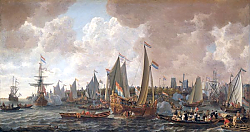 Постер Верхуер Лив The arrival of King Charles II of England in Rotterdam Постер Верхуер Лив The arrival of King Charles II of England in Rotterdam