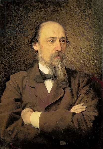 Portrait of Nikolay Alekseyevich Nekrasov, 1877 1