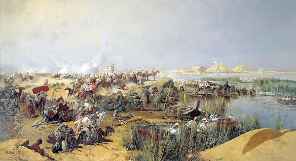 Переправа туркестанского отряда через Аму-Дарью в 1873 году. 1889