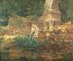 Постер Вальдмюллер Фердинанд The Roman Ruins in the Gardens of Schonbrunn Palace Постер Вальдмюллер Фердинанд The Roman Ruins in the Gardens of Schonbrunn Palace