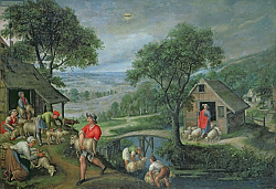 Постер Валкенборх Лукас Parable of the Good Shepherd, c.1580-90 Постер Валкенборх Лукас Parable of the Good Shepherd, c.1580-90