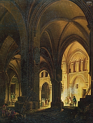 Постер Демаки Пьер Interior of the Eglise des Saints-Innocents, Paris, after 1789 Постер Демаки Пьер Interior of the Eglise des Saints-Innocents, Paris, after 1789