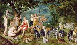 Постер Брейгель Ян Старший Diana and her Nymphs Preparing to Leave for the Hunt Постер Брейгель Ян Старший Diana and her Nymphs Preparing to Leave for the Hunt