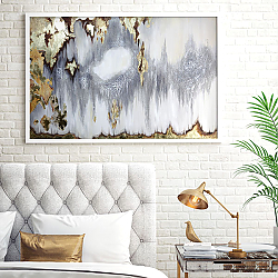 «Лунный берег» в интерьере современной гостиной над диваном