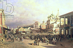 Постер Верещагин Петр Market in Nishny, Novgorod, 1872 Постер Верещагин Петр Market in Nishny, Novgorod, 1872