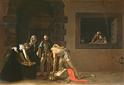 Постер Караваджо (Caravaggio) The Decapitation of St. John the Baptist, 1608 Постер Караваджо (Caravaggio) The Decapitation of St. John the Baptist, 1608