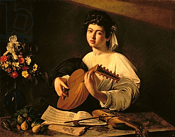 Постер Караваджо (Caravaggio) The Lute Player, c.1595 Постер Караваджо (Caravaggio) The Lute Player, c.1595