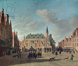 Постер Беркхейде Геррит View of the Grote Markt in Haarlem Постер Беркхейде Геррит View of the Grote Markt in Haarlem