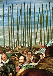 Постер Веласкес Диего (DiegoVelazquez) The Surrender of Breda, 1625, detail of soldiers with lances, c.1635 Постер Веласкес Диего (DiegoVelazquez) The Surrender of Breda, 1625, detail of soldiers with lances, c.1635