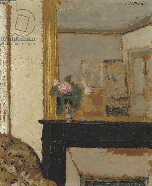 Vase of Flowers on a Mantelpiece, c.1900