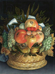 Постер Арчимбольдо Джузеппе Reversible anthropomorphic portrait of a man composed of fruit Постер Арчимбольдо Джузеппе Reversible anthropomorphic portrait of a man composed of fruit