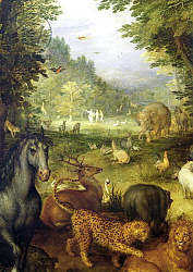 Постер Брейгель Ян Старший Earth, or The Earthly Paradise, detail of animals, 1607-08 Постер Брейгель Ян Старший Earth, or The Earthly Paradise, detail of animals, 1607-08