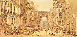 Постер Гиртин Томас The Faubourg and the Porte Saint-Denis, 1801 Постер Гиртин Томас The Faubourg and the Porte Saint-Denis, 1801