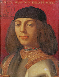 Постер Бронзино Анджело Portrait of Piero di Lorenzo de Medici Постер Бронзино Анджело Portrait of Piero di Lorenzo de Medici